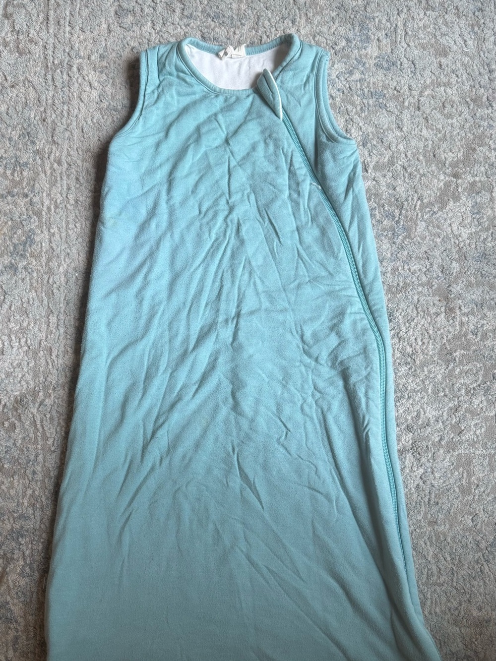 Kyte BABY Aqua Sleeveless Zip-Front Sleep Sack 1.0 Tog